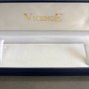 Vicence Blue Bracelet-Watch Box Presentation Display Jewelry Storage Case